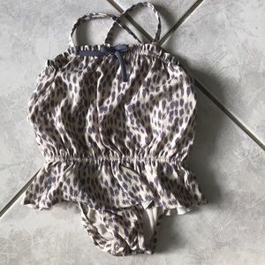 *LAST CALL* GAP purple leopard print bathing suit